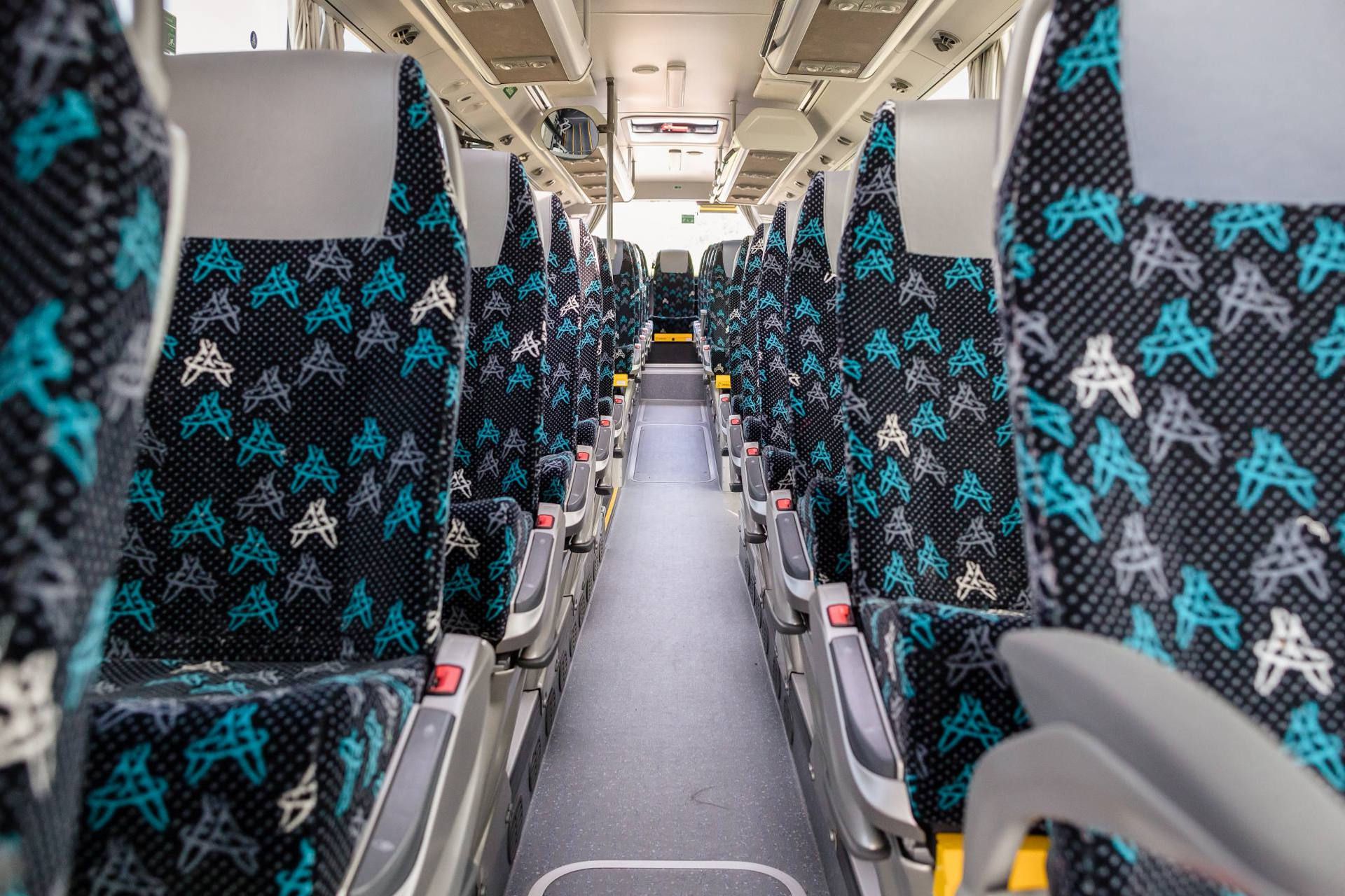 Arriva bus interior seats