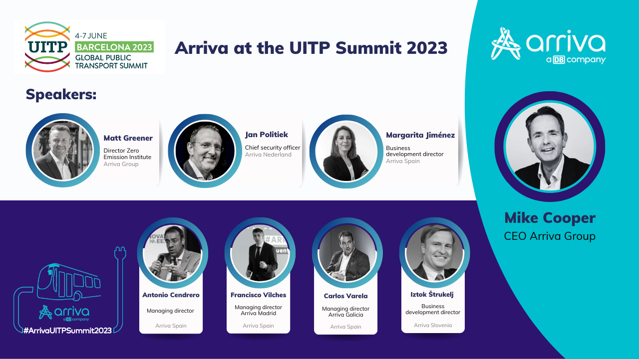 Portavoces Arriva en UITP Summit 2023